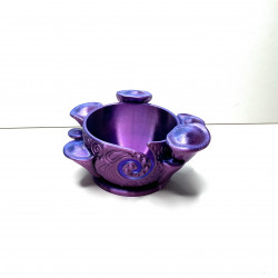 3D printed mushroom yarn bowl